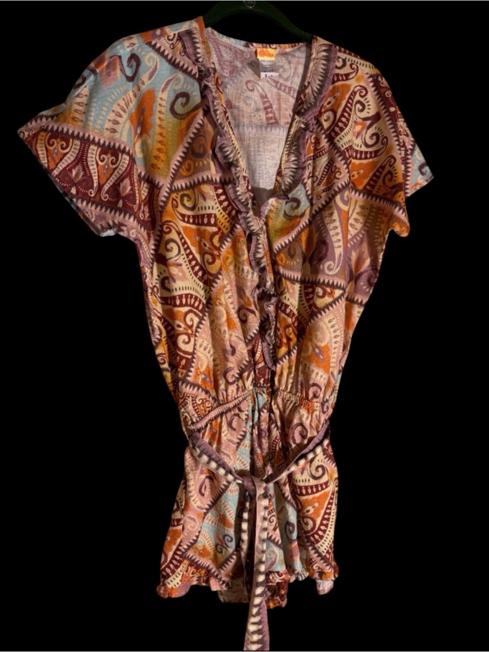 Agua Bendita Zenda Leva Multi Color Romper Sz L